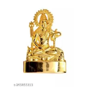Gold Plated Shiva Statue 